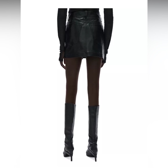 Helmut Lang Black Leather 5-Pocket Mini Skirt - Picture 5 of 14